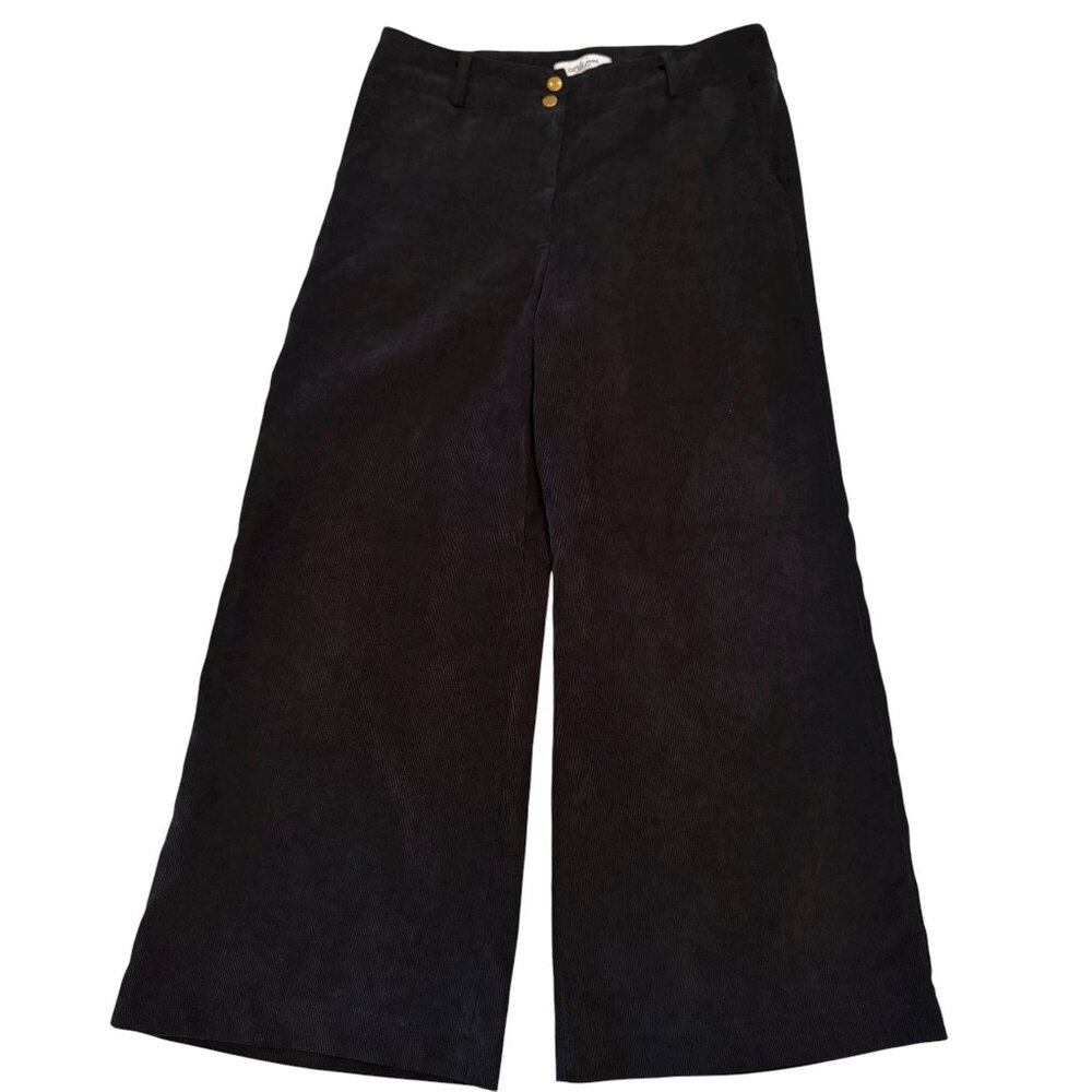 Carly Jean Los Angeles Marlowe Corduroy Pants – Black – Size Medium - Picture 6 of 10